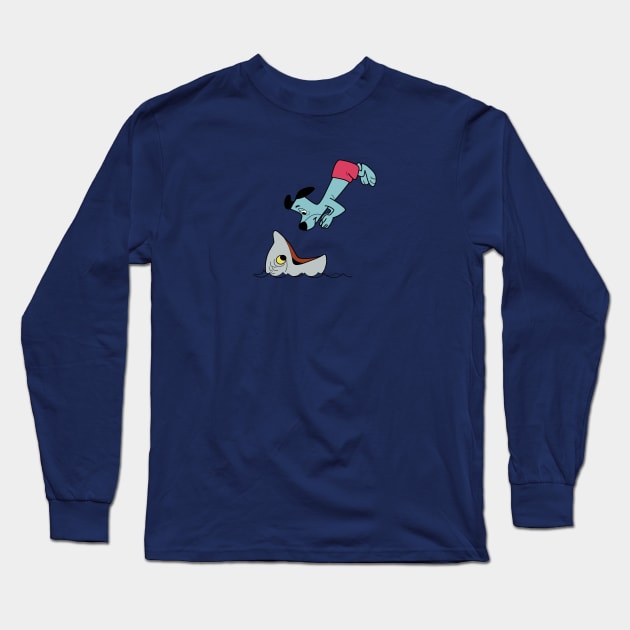 Huckleberry Hound Long Sleeve T-Shirt by CoverTales